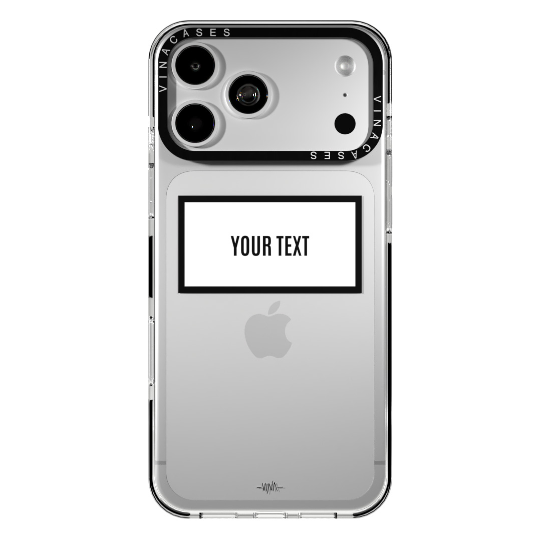 قاب ضد ضربه آیفون وینا با اسم دلخواه مدل Text box