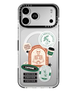 قاب مگسیف ضد ضربه آیفون وینا مدل Half Human Half Coffee