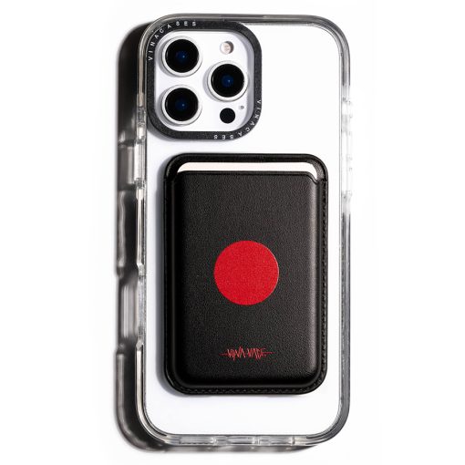 جاکارتی مگسیف چرمی مشکی مدل Vina x Vace - Japan flag - Image 2