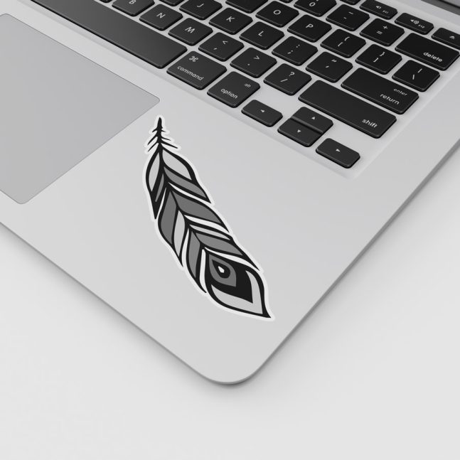 Alternative view of استیکر وینا مدل Feather 03