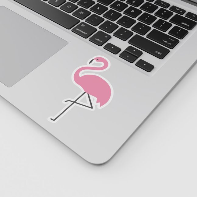 Alternative view of استیکر وینا مدل Flamingo 03