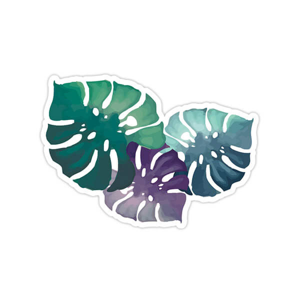 استیکر وینا مدل Rainbow Monstera