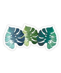 استیکر وینا مدل Rainbow Monstera 02