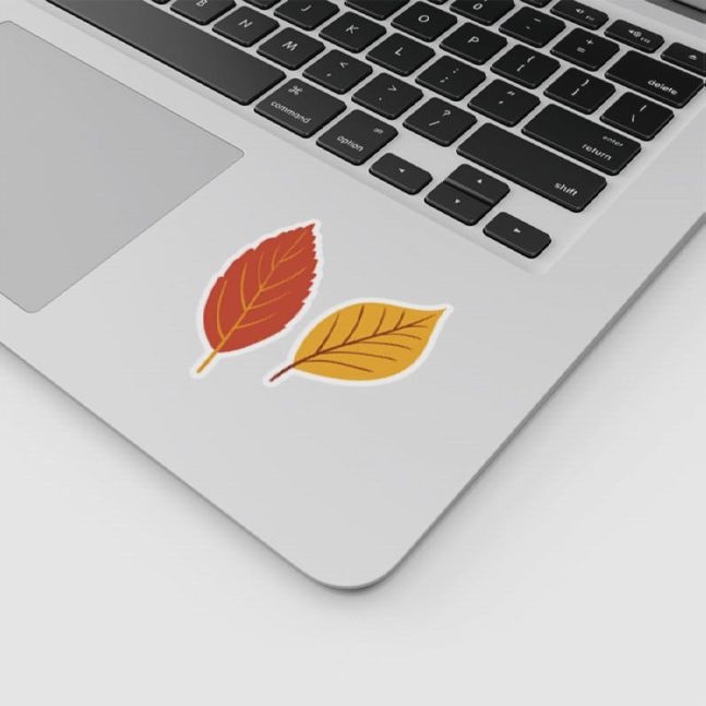Alternative view of استیکر وینا مدل Autumn Leaves 2
