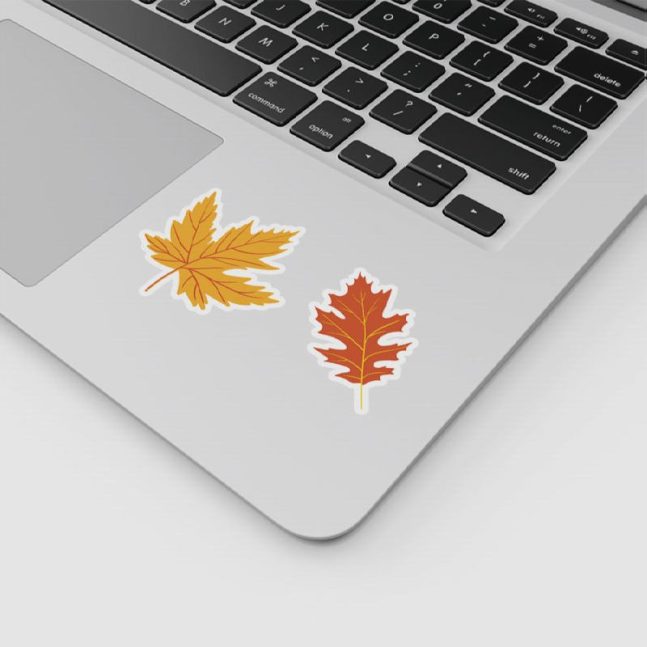 Alternative view of استیکر وینا مدل Autumn Leaves