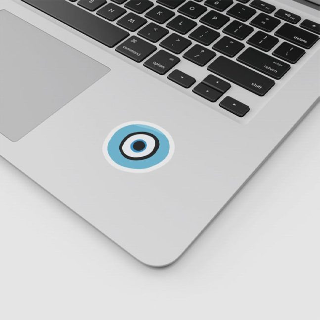 Alternative view of استیکر وینا مدل Evil Eye Light Blue