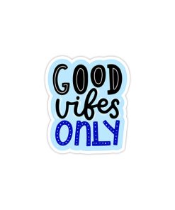 استیکر وینا مدل Good Vibes Only Blue