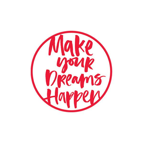 استیکر وینا مدل Make Your Dreams Happen Red