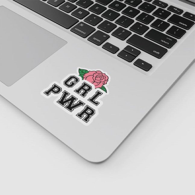 Alternative view of استیکر وینا مدل Pink GRL PWR