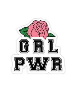 استیکر وینا مدل Pink GRL PWR