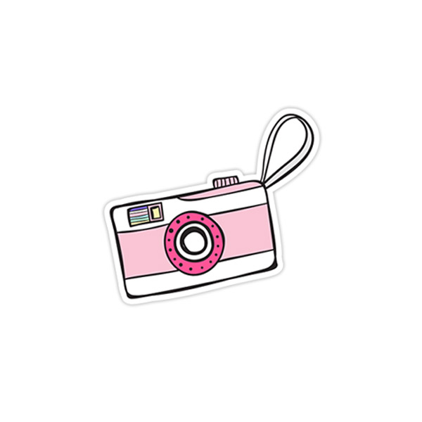 استیکر وینا مدل Pink Camera