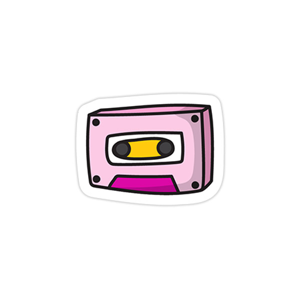 استیکر وینا مدل Pink Casette