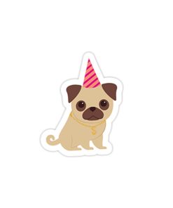 استیکر وینا مدل Pug
