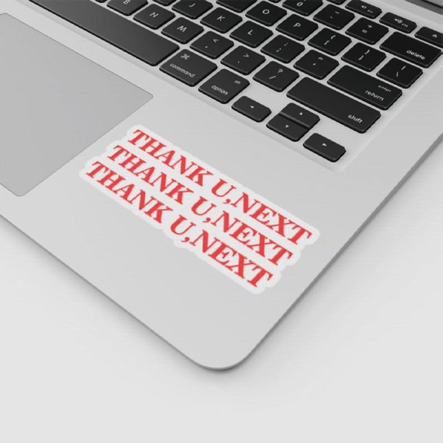 Alternative view of استیکر وینا مدل Thank You Next Red