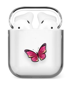 قاب شفاف ایرپاد وینا مدل Pink Butterfly