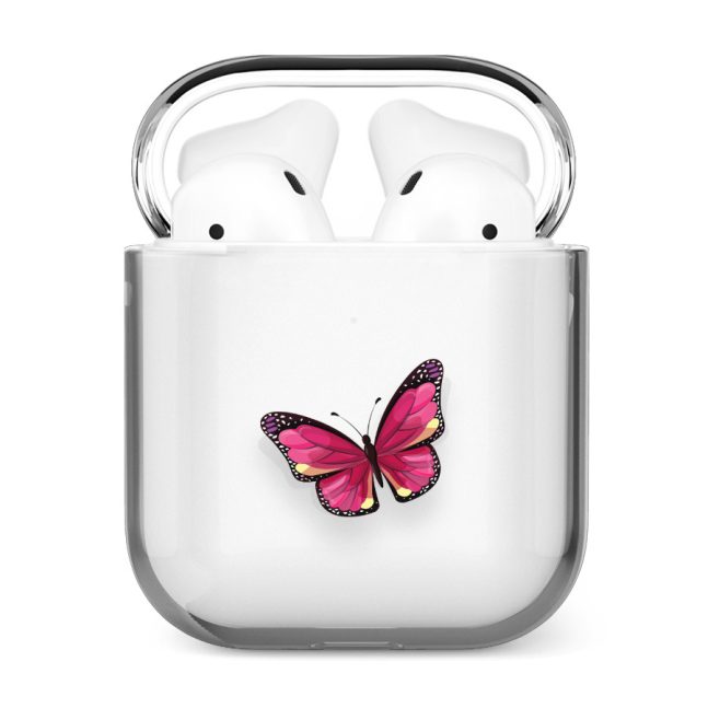 قاب شفاف ایرپاد وینا مدل Pink Butterfly