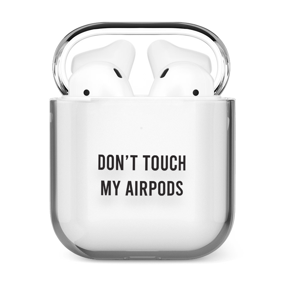 قاب شفاف ایرپاد وینا مدل Don't Touch My Airpods