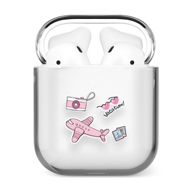 قاب شفاف ایرپاد وینا مدل Pink Vacation