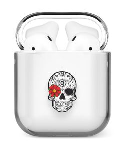 قاب شفاف ایرپاد وینا مدل Flower Skull