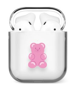 قاب شفاف ایرپاد وینا مدل Pink Gummy Bear
