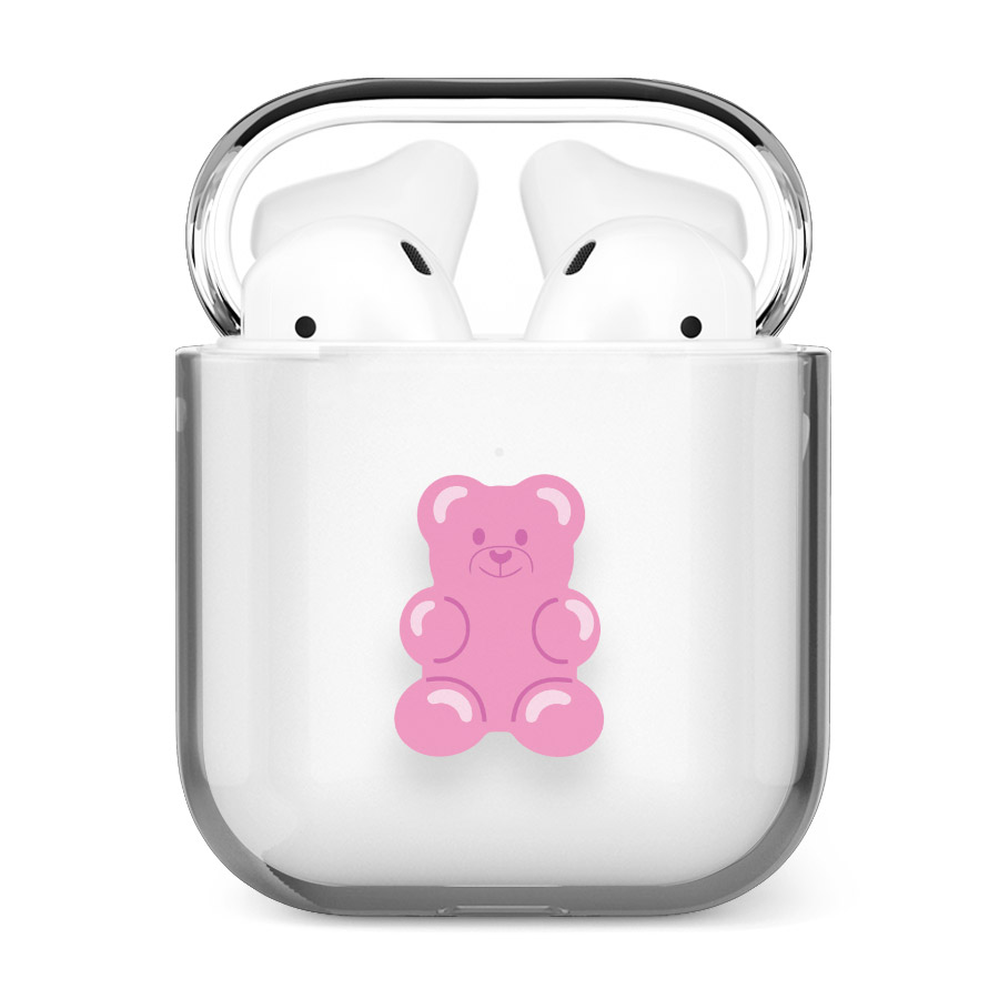 قاب شفاف ایرپاد وینا مدل Pink Gummy Bear