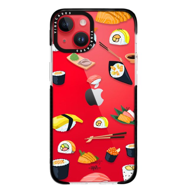 Alternative view of قاب ضد ضربه آیفون وینا با اسم دلخواه مدل Sushi