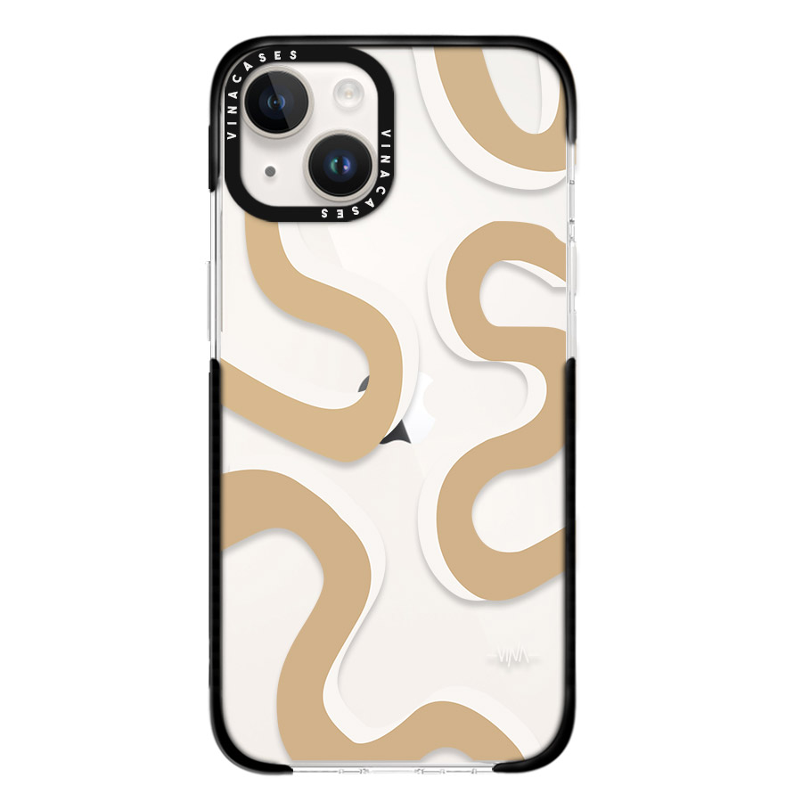 قاب ضد ضربه آیفون وینا مدل Beige Minimal Lines - Image 6