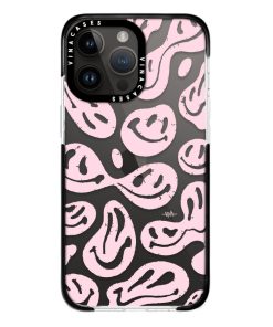 قاب ضد ضربه آیفون وینا مدل Pink Melting Smiley