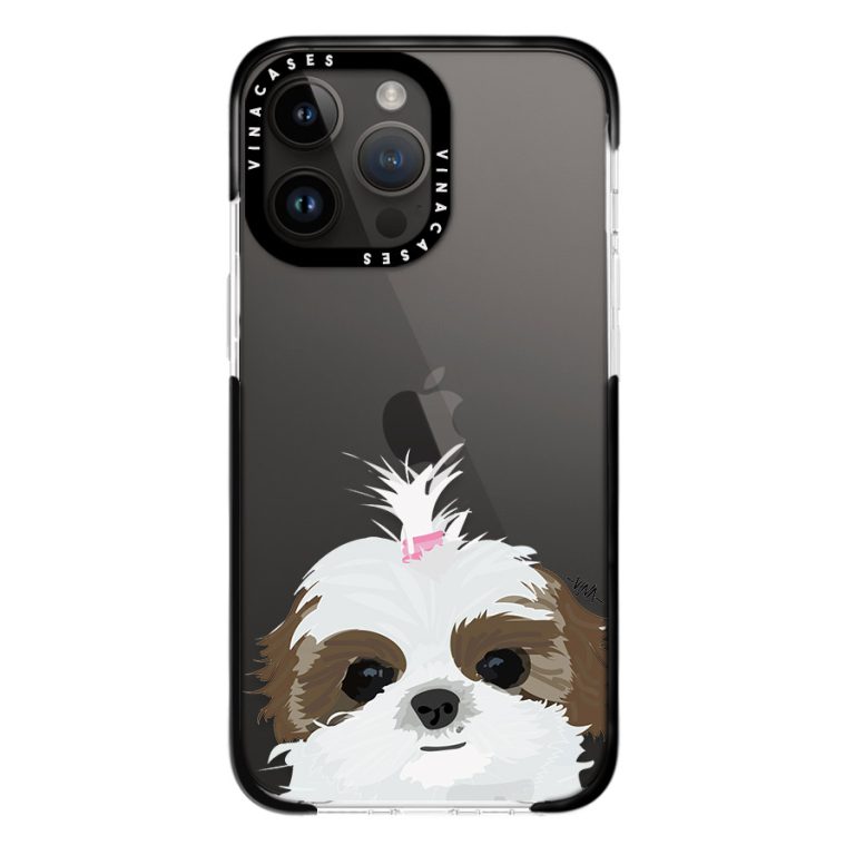 قاب ضد ضربه آیفون وینا با اسم دلخواه مدل Shih Tzu