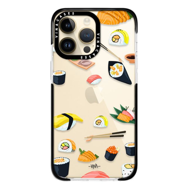 Alternative view of قاب ضد ضربه آیفون وینا با اسم دلخواه مدل Sushi