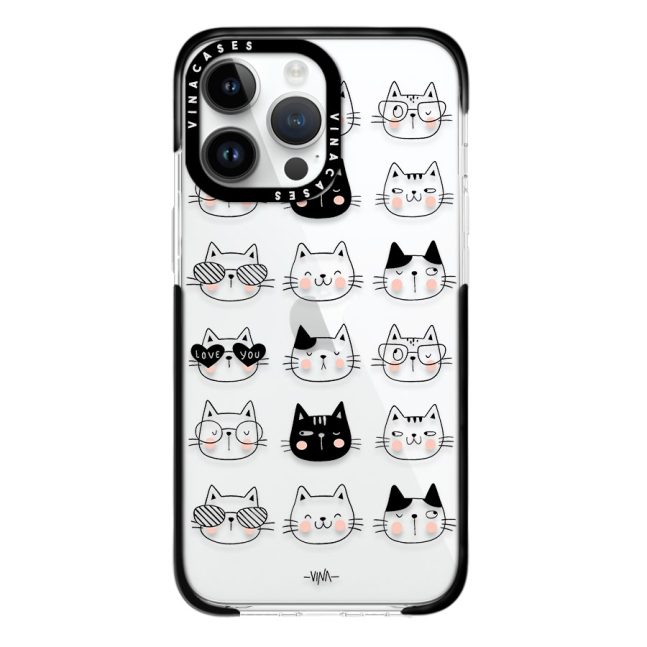 قاب ضد ضربه آیفون وینا مدل Cute Cats