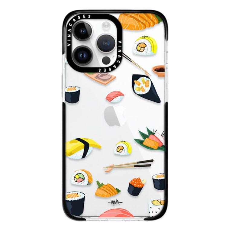 قاب ضد ضربه آیفون وینا با اسم دلخواه مدل Sushi