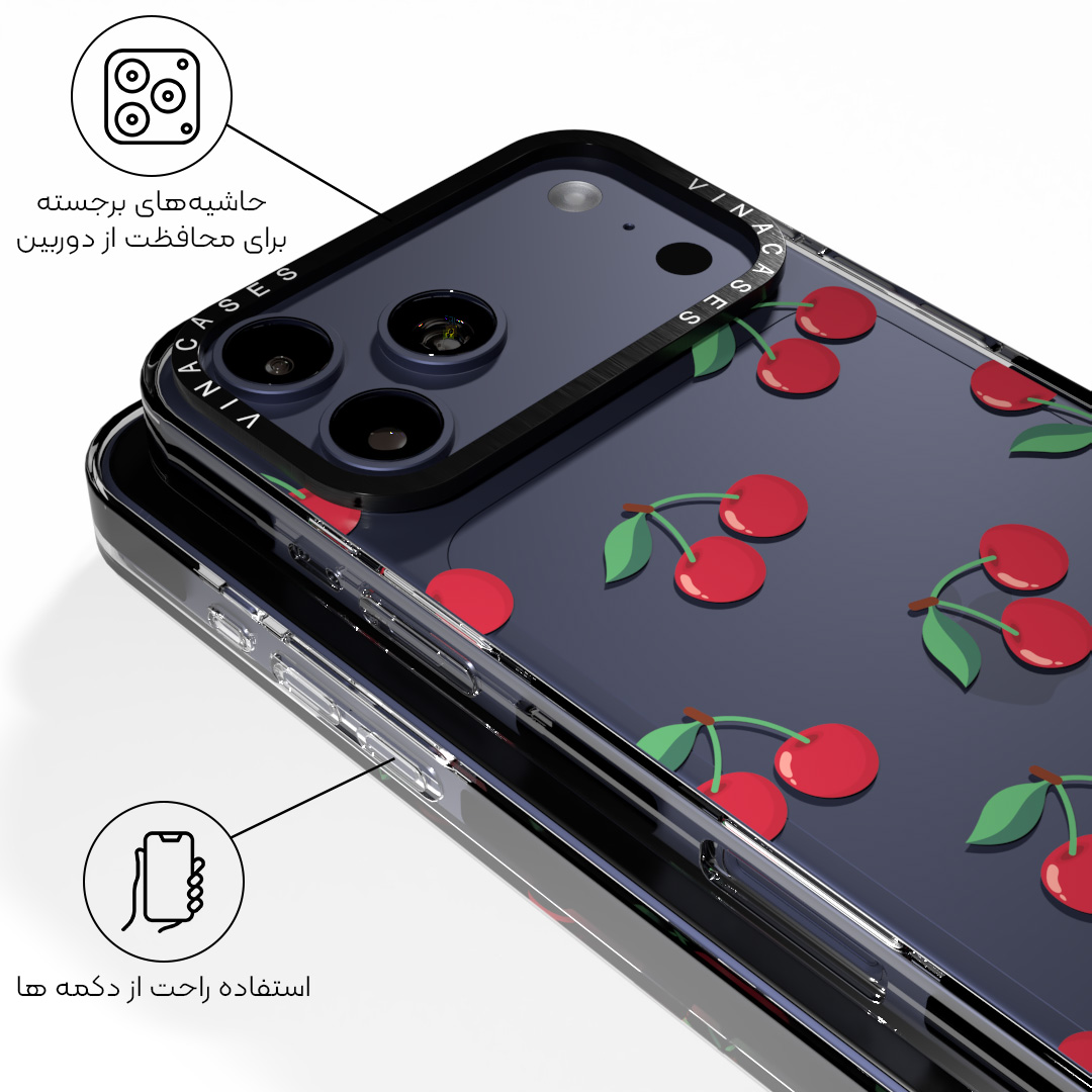 قاب ضد ضربه آیفون وینا مدل Sweet Cherry - Image 6
