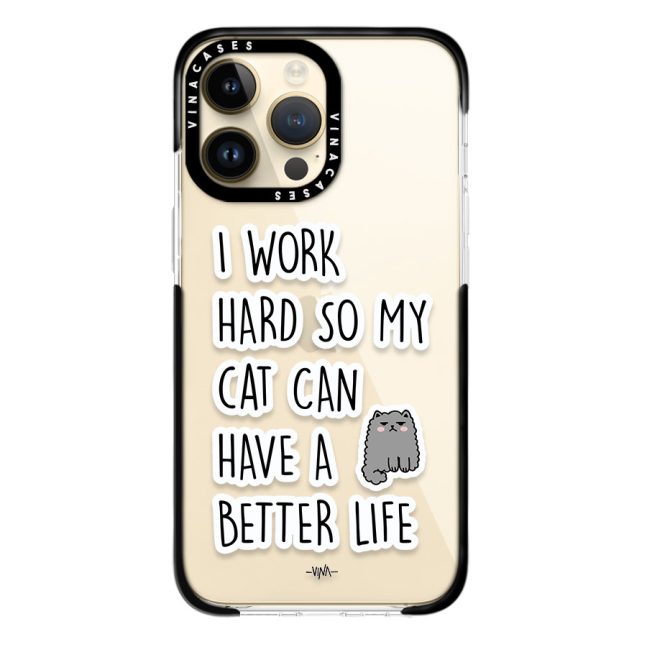 قاب ضد ضربه آیفون وینا مدل Cat Life