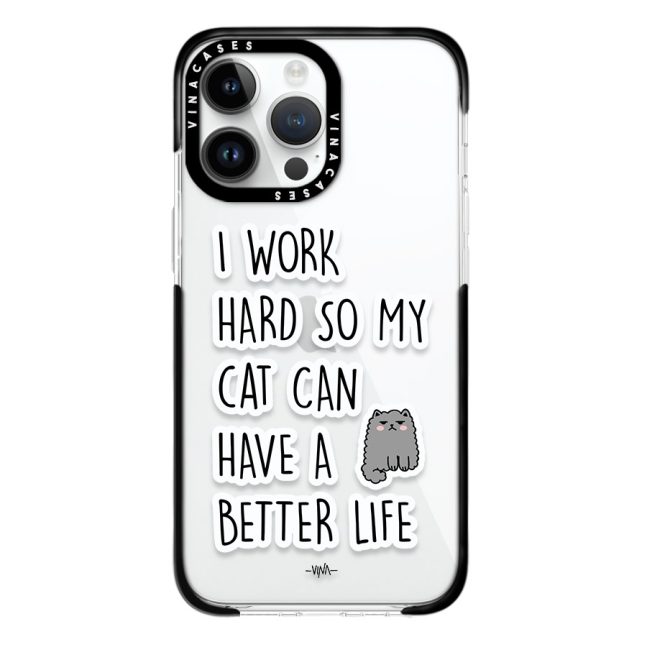Alternative view of قاب ضد ضربه آیفون وینا مدل Cat Life