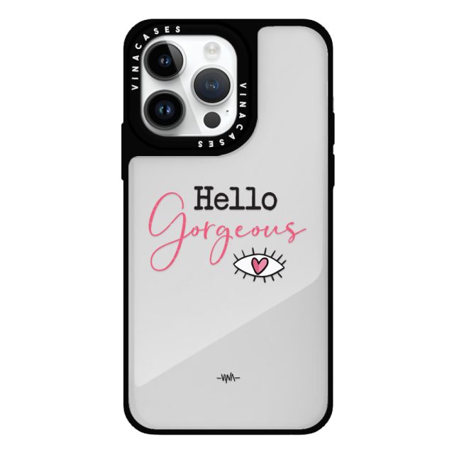قاب آینه ای ضد ضربه آیفون وینا مدل Hello Gorgeous