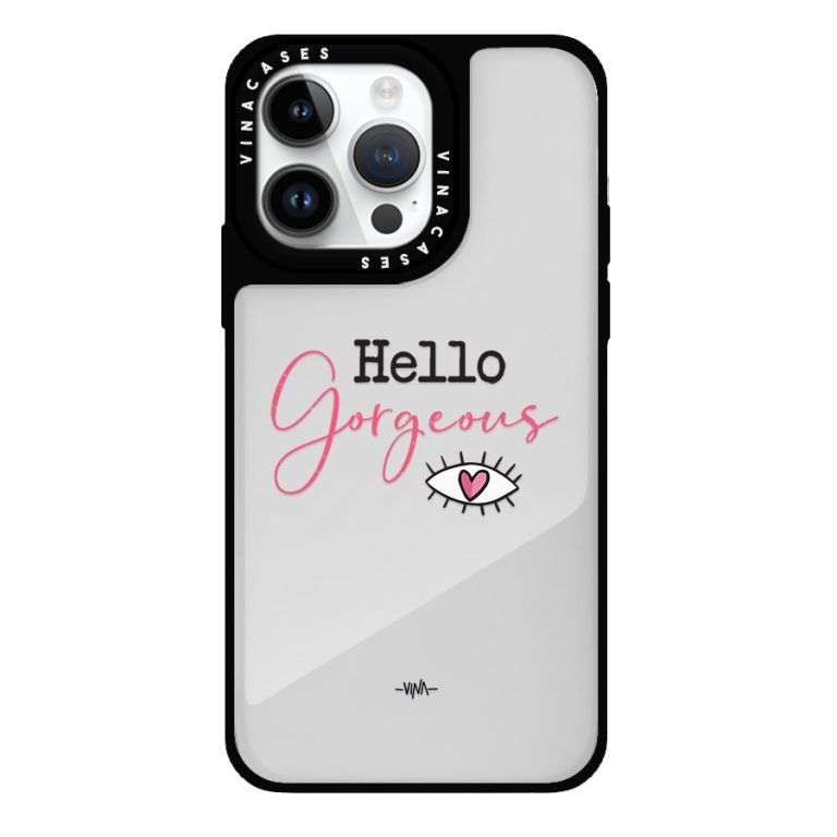 قاب آینه ای ضد ضربه آیفون وینا مدل Hello Gorgeous