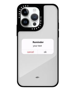 قاب آینه ای ضد ضربه آیفون وینا با اسم دلخواه مدل Reminder