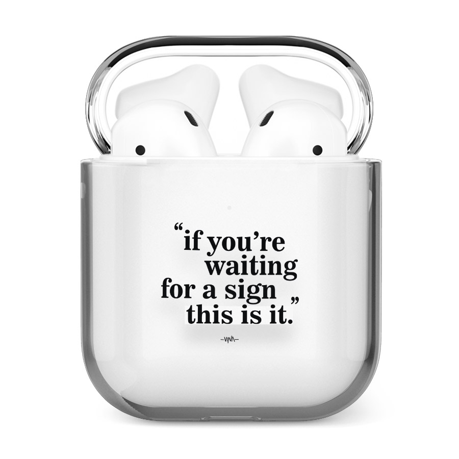 قاب شفاف ایرپاد وینا مدل Your Sign