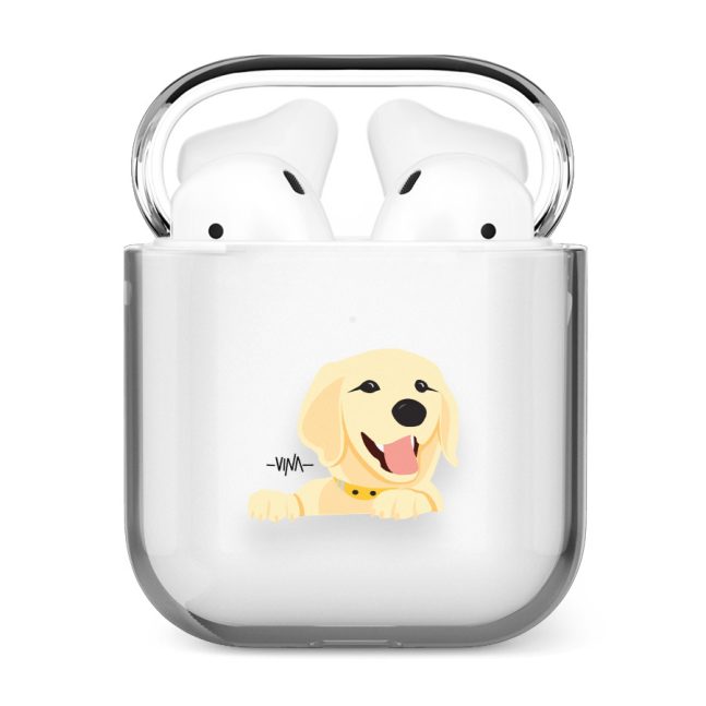 قاب شفاف ایرپاد وینا مدل Golden retriever