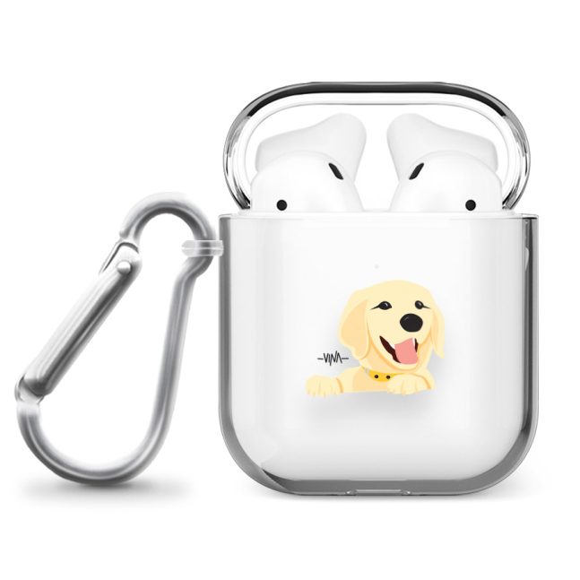 Alternative view of قاب شفاف ایرپاد وینا مدل Golden retriever