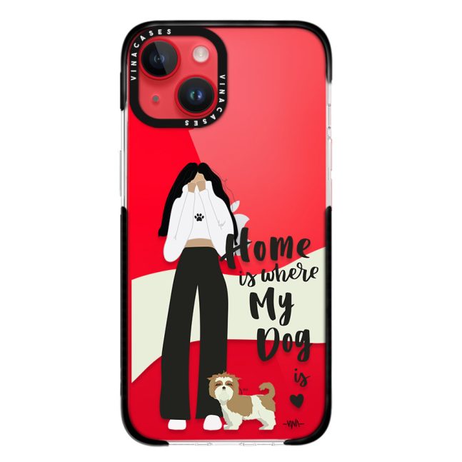 Alternative view of قاب ضد ضربه آیفون وینا مدل Shy dog mom