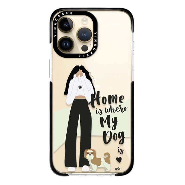 قاب ضد ضربه آیفون وینا مدل Shy dog mom