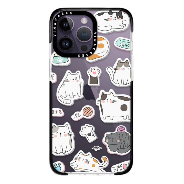 قاب ضد ضربه آیفون وینا مدل Super cute cats