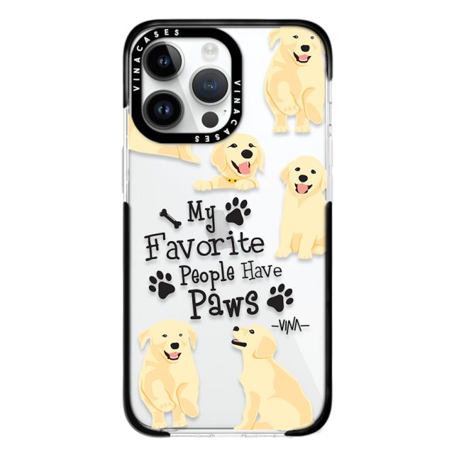قاب ضد ضربه آیفون وینا مدل Golden retriever dogs