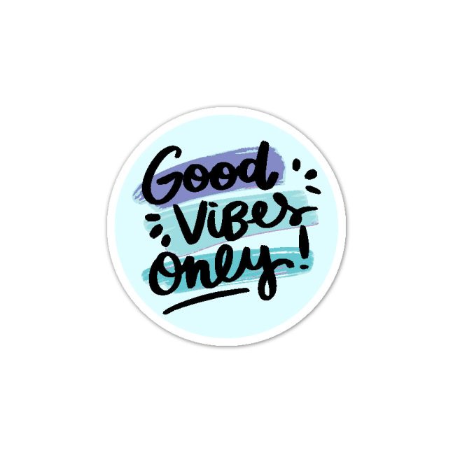 استیکر وینا مدل Light blue good vibes only