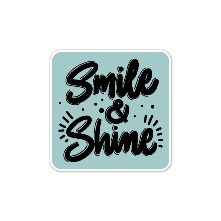 استیکر وینا مدل Smile and shine
