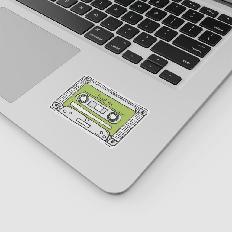 Alternative view of استیکر وینا مدل Soul music cassette