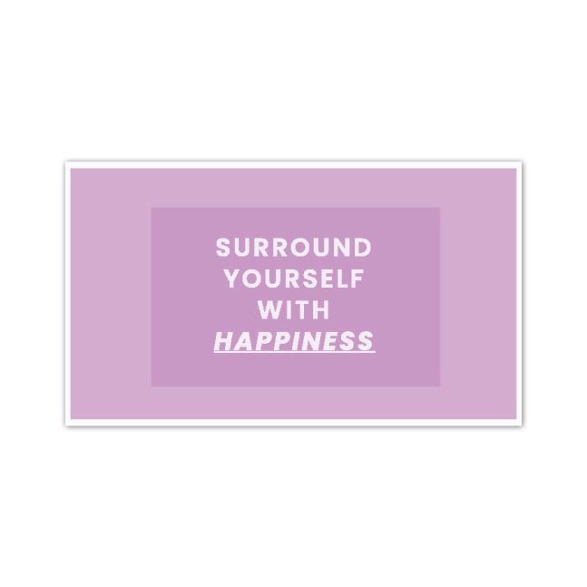 استیکر وینا مدل Surround yourself with happiness