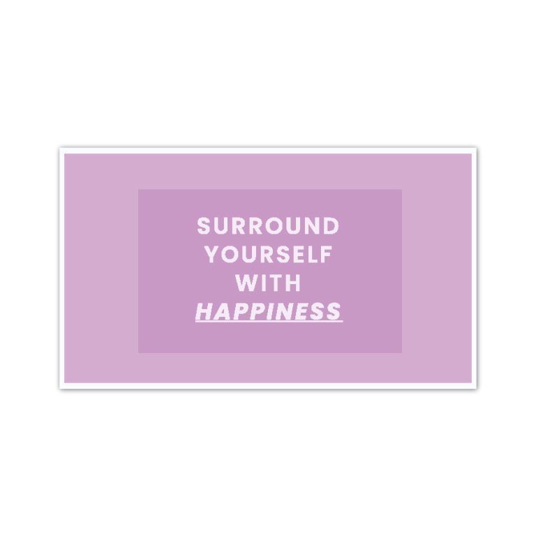 استیکر وینا مدل Surround yourself with happiness